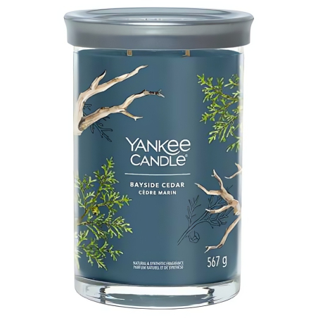 Aromatická svíčka Signature tumbler velký Bayside Cedar Yankee Candle - 567 g