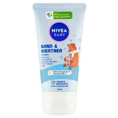 Krém proti chladu a větru pro děti Baby (Wind & Weather Cream) Nivea - 50 ml