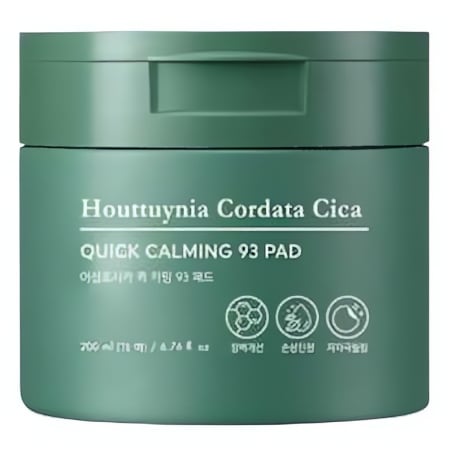 Zklidňující pleťové tampony Houttuynia Cordata Cica (Quick Calming 93 Pad) Tony Moly - 70 ks