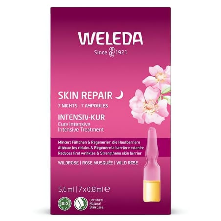 7 denní intenzivní kúra Divoká růže Skin Repair (Intensive Treatment) 7 x Weleda - 0,8 ml