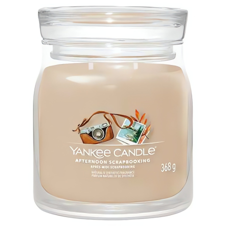 Aromatická svíčka Signature sklo střední Afternoon Scrapbooking Yankee Candle - 368 g
