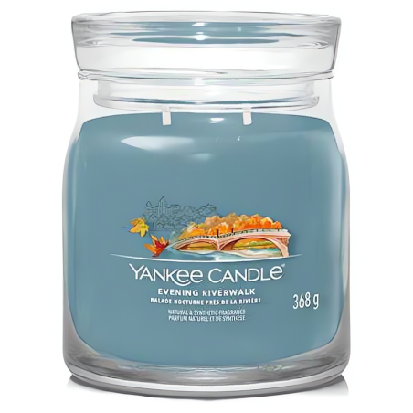 Aromatická svíčka Signature sklo střední Evening Riverwalk Yankee Candle - 368 g
