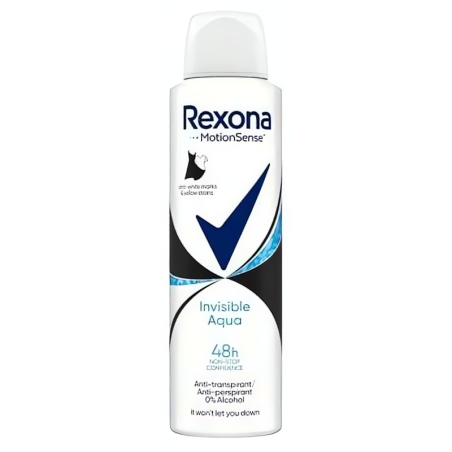 Antiperspirant ve spreji Motionsense Invisible Aqua Rexona - 150 ml