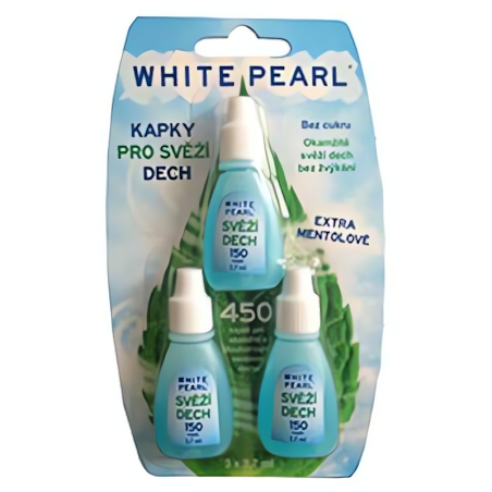 Kapky pro svěží dech White Pearl 3 x VitalCare - 3,7 ml