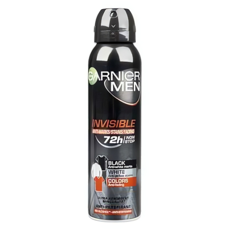 Minerální antiperspirant ve spreji pro muže 72H Mineral Invisible Garnier - 150 ml