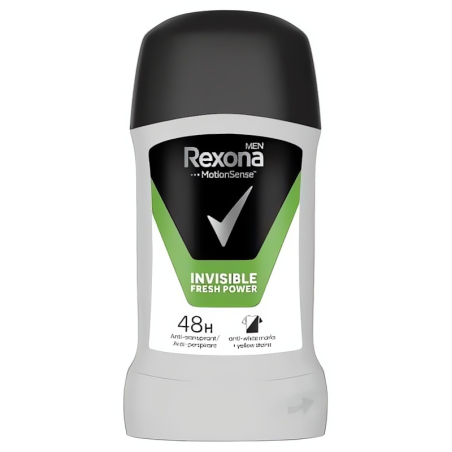 Tuhý antiperspirant pro muže Invisible Fresh & Power Rexona - 50 ml