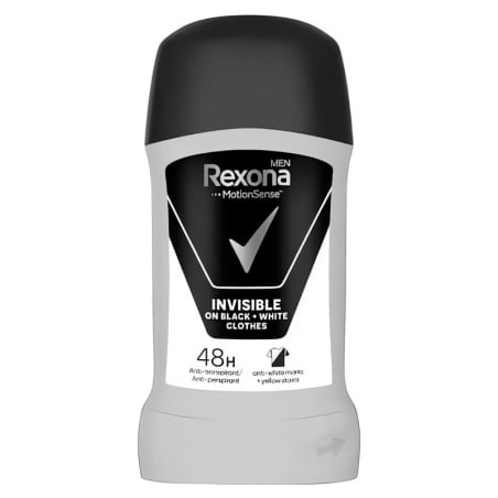 Tuhý deodorant Men Motionsense Invisible Black+White Rexona - 50 ml