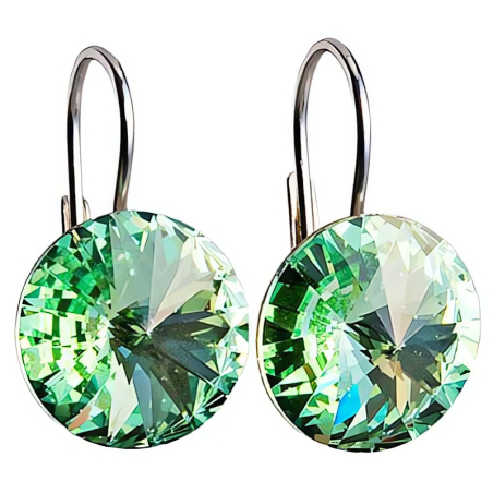 Stříbrné náušnice 31106.3 chrysolite Evolution Group