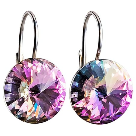 Stříbrné náušnice 31106.5 vitrail light Evolution Group