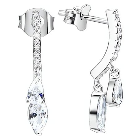 Stříbrné náušnice s krystaly AGUP1150 Beneto