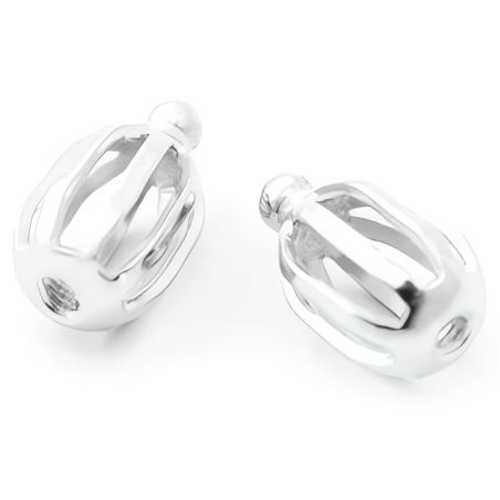 Stříbrný uzávěr (balónek/šroubek) k náušnicím Beneto / 1 pár Beneto Exclusive