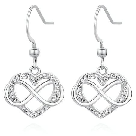 Romantické ocelové náušnice Srdíčka VEDE0354S Troli