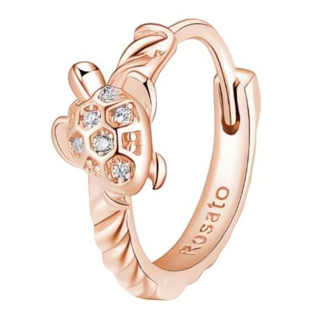 Bronzová single náušnice Želva Storie RZO055 Rosato