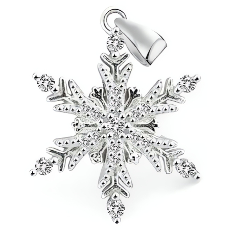 Designový stříbrný přívěsek Vločka AGH681 Beneto