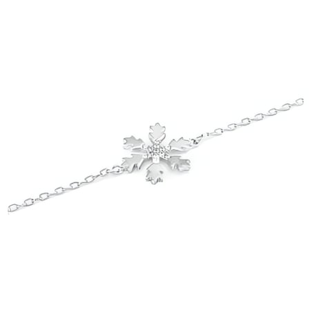 Stylový stříbrný náramek Vločka AGB638/21 Beneto