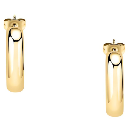 Minimalistické pozlacené náušnice kruhy Creole SAUP12 Morellato