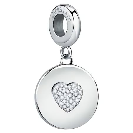 Romantický ocelový přívěsek Srdce Drops SCZ1229 Morellato