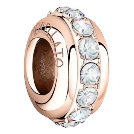 Moderní bronzový korálek s krystaly Drops SCZ1247 Morellato