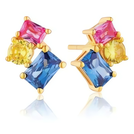 Originální pozlacené náušnice Ivrea SJ-E12306-XCZ-YG Sif Jakobs