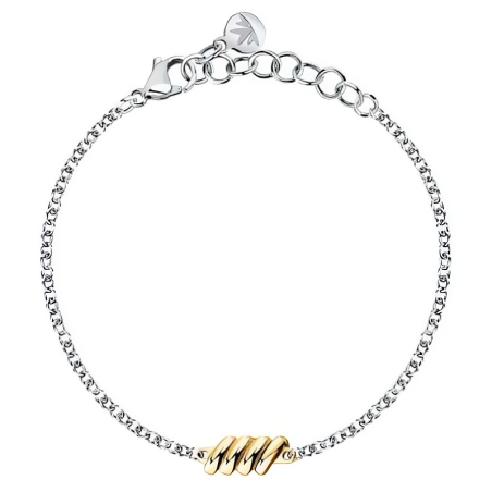 Slušivý ocelový bicolor náramek Torchon SAWZ08 Morellato