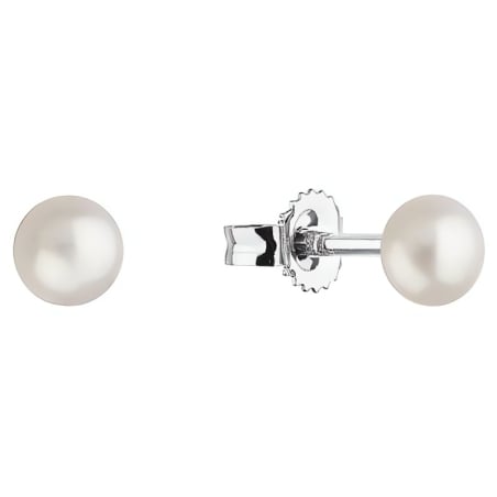 Stříbrné náušnice pecky s pravými perlami 21063.1 Evolution Group