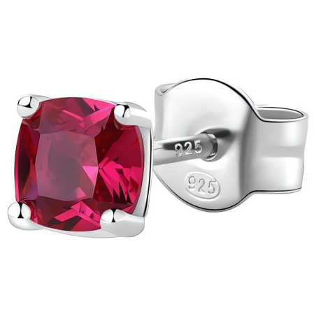 Stylová stříbrná single náušnice Fancy Passion Ruby FPR05 Brosway