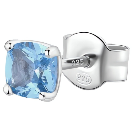 Stylová stříbrná single náušnice Fancy Cloud Light Blue FCL06 Brosway