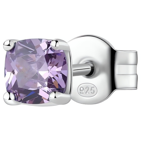 Stylová stříbrná single náušnice Fancy Magic Purple FMP07 Brosway