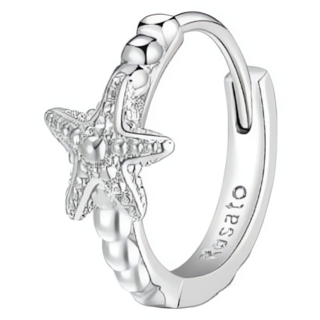 Stříbrná single náušnice Hvězdice Storie RZO056R Rosato