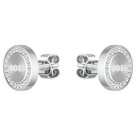 Luxusní ocelové náušnice Iona 1580558 Hugo Boss