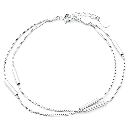 Stylový stříbrný náramek Kostka/Venezia AGB307 Beneto / Délka: 21 cm