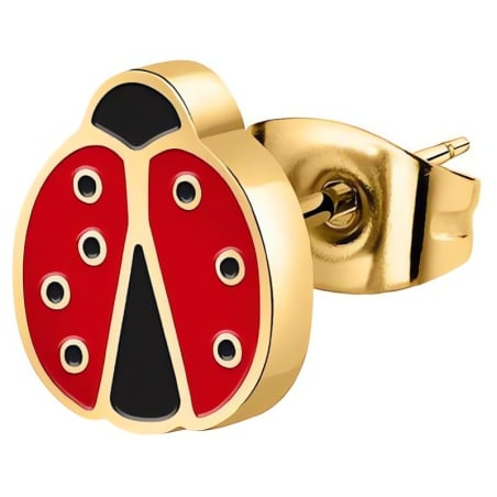 Krásná pozlacená single náušnice Beruška LPS02AQM59 La Petite Story