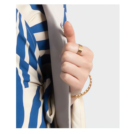 Otevřený pozlacený prsten Raelynn Gold Ring MCR23008G Marc Malone