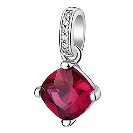 Stříbrný přívěsek s červeným zirkonem Fancy Passion Ruby FPR17 Brosway