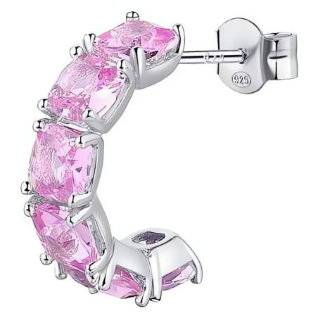 Okouzlující single náušnice Fancy Vibrant Pink FVP10 Brosway