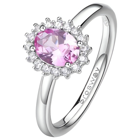 Elegantní stříbrný prsten Fancy Vibrant Pink FVP73 Brosway / Obvod: 54 mm - 54 mm