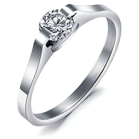 Ocelový prsten s krystalem KRS-088 Troli / Obvod: 56 mm - 56 mm