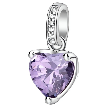 Stříbrný přívěsek Srdce Fancy Magic Purple FMP28 Brosway
