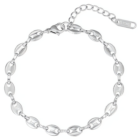 Nadčasová sada dámských ocelových šperků (náhrdelník, náramek) Troli