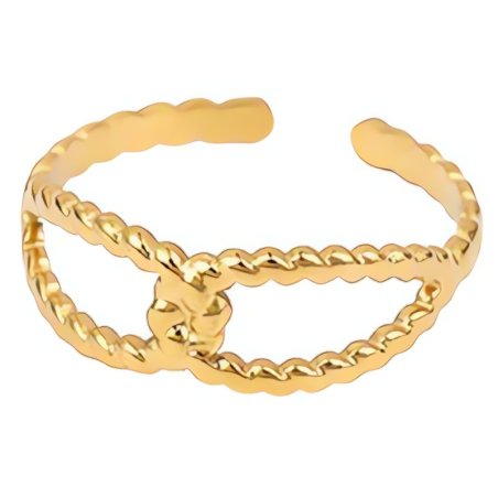 Fashion pozlacený prsten z oceli Troli