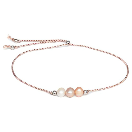 Krásný šňůrkový náramek s perlami HE04R3S-LP Agato