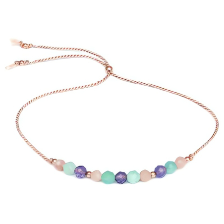 Šňůrkový náramek s amazonitem, ametystem a angelitem HE24R3RG-LP Agato