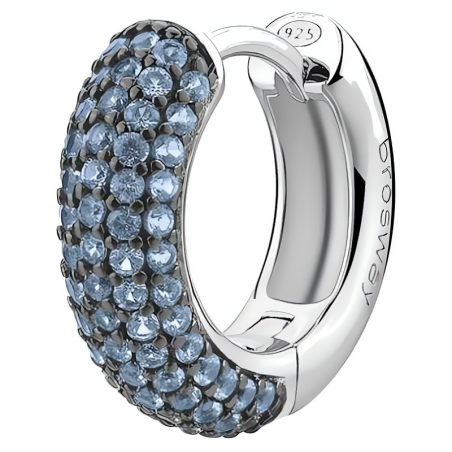 Blyštivá single náušnice Cloud Light Blue Fancy FCL116 Brosway