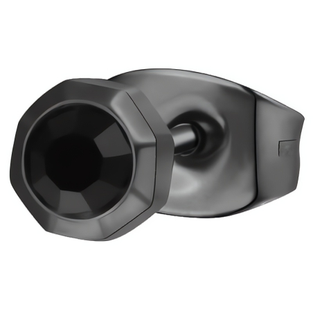 Černá single náušnice s krystalem Ink BIK25 Brosway