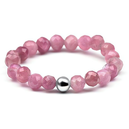 Minerální prsten s růžovým turmalnínem POL-R19 Agato / Obvod: 52 mm - 52 mm