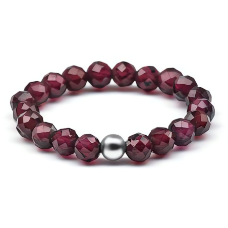 Minerální prsten s granátem POL-R11 Agato / Obvod: 60 mm - 60 mm