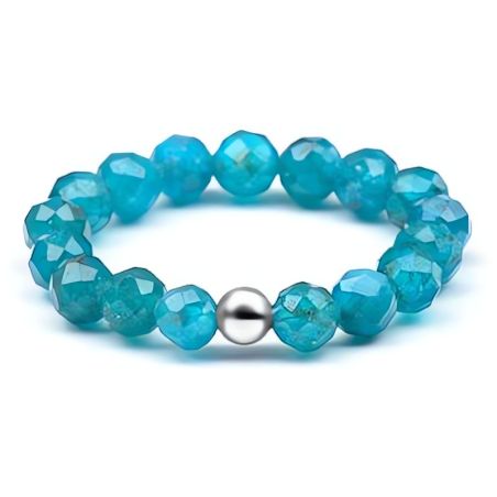 Dámský minerální prsten s apatitem POL-R05 Agato / Obvod: 53 mm - 53 mm