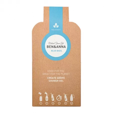Sprchový gel v zrníčkách (Blue basil) Ben & Anna - 2 × 20 g