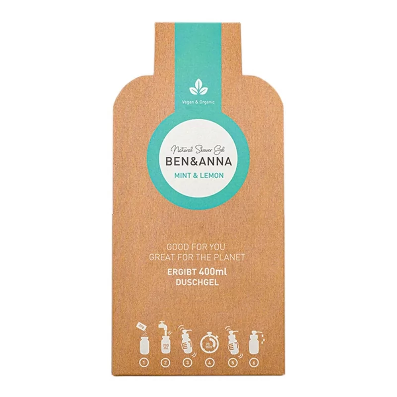 Sprchový gel v zrníčkách (Mint a lemon) Ben & Anna - 2 × 20 g