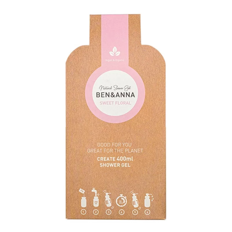 Sprchový gel v zrníčkách (Sweet floral) Ben & Anna - 2 × 20 g Sprchový gel v zrníčkách (Sweet floral) Ben & Anna - 2 × 20 g